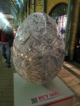 35. Vinyl-Wrapped Egg (Crumpled Aluminium Foil) by Jessica&nbsp;Mallock